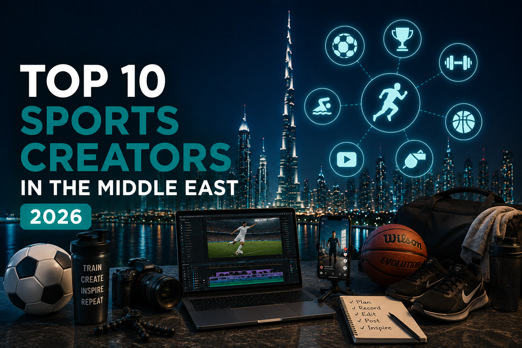 Top 10 Sports Creators in the Middle East 2026 - Cover Image